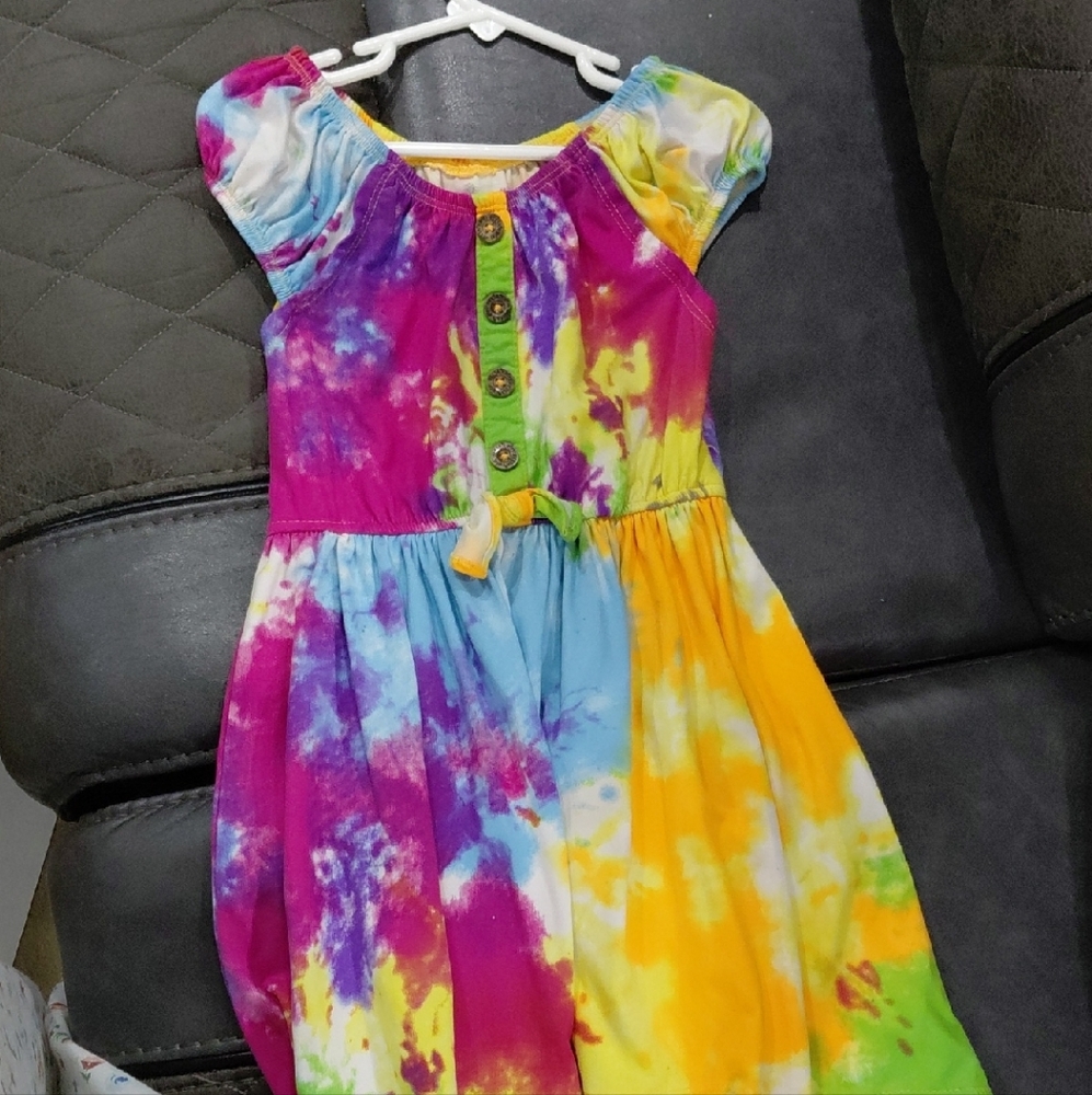 dELiA*s Multicolor Tie-Dye Kids Dress